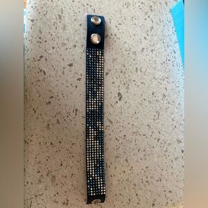 Blue and Silver Studded Bracelet
